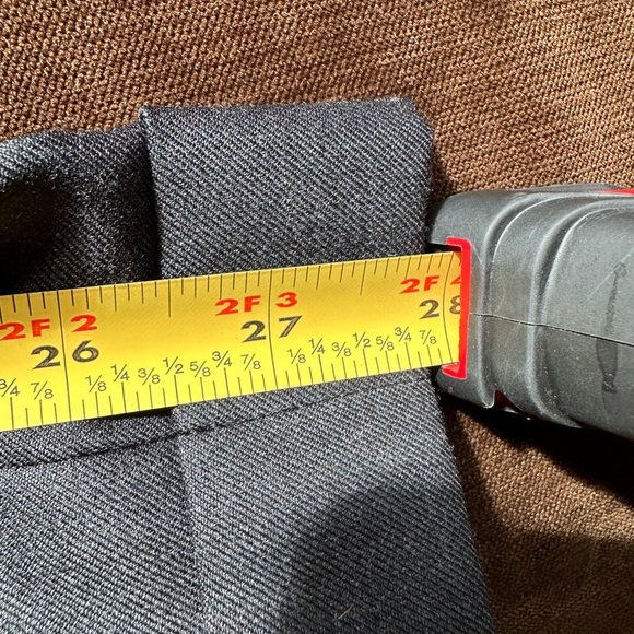 Hart Schaffner Marx Charcoal Gray Pleated Front Deep Pockets Dress Pants Sz 34. - Picture 14 of 15